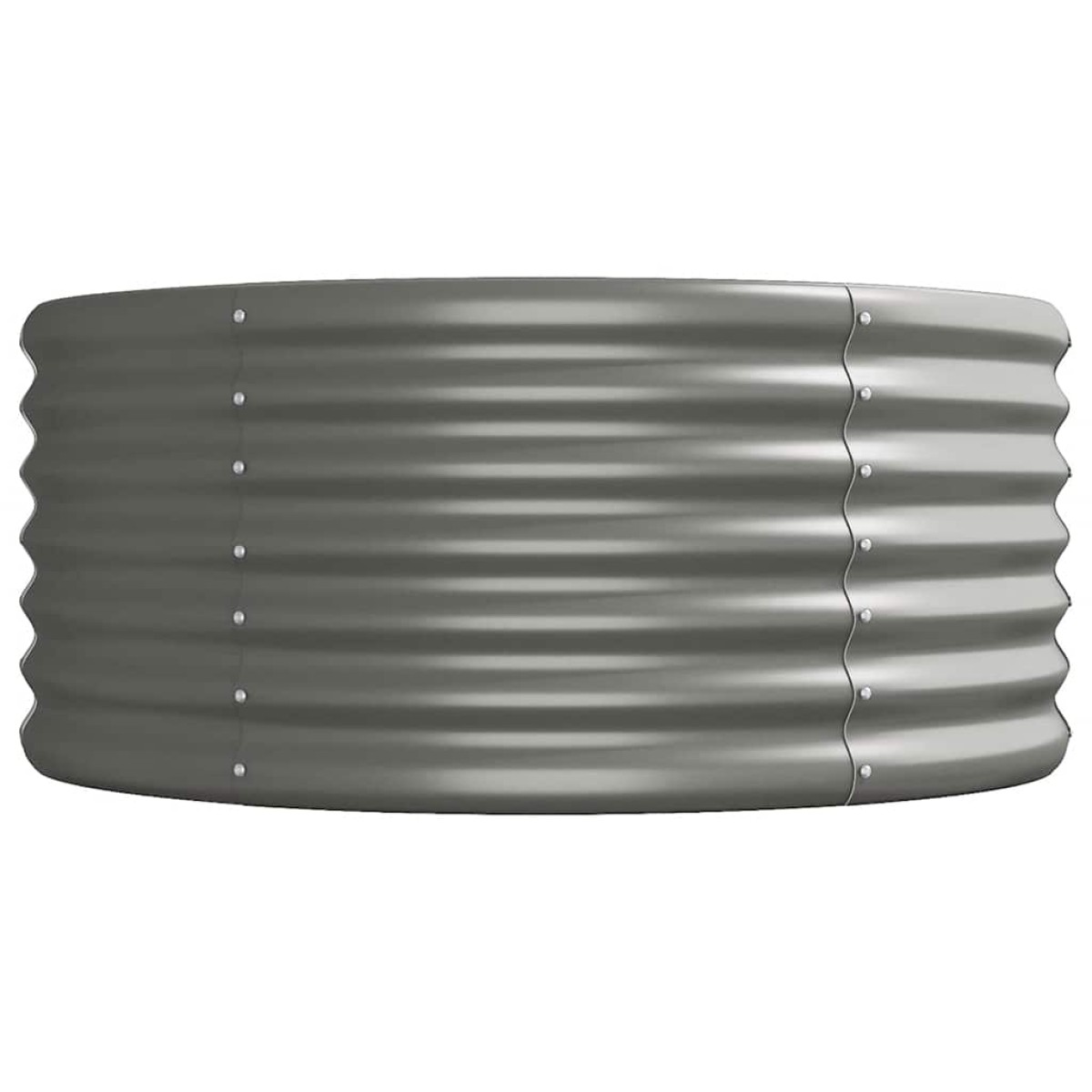 vidaXL Ζαρντινιέρα Γκρι 620x80x36 εκ. Ατσάλι με Ηλεκτρ. Βαφή Πούδρας
