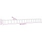 vidaXL Ζαρντινιέρα Γκρι 620x80x36 εκ. Ατσάλι με Ηλεκτρ. Βαφή Πούδρας