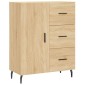 vidaXL Ντουλάπι Sonoma δρυς 69,5 x 34 x 180 εκ. από Επεξεργασμένο Ξύλο