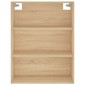 vidaXL Ντουλάπι Sonoma δρυς 69,5 x 34 x 180 εκ. από Επεξεργασμένο Ξύλο