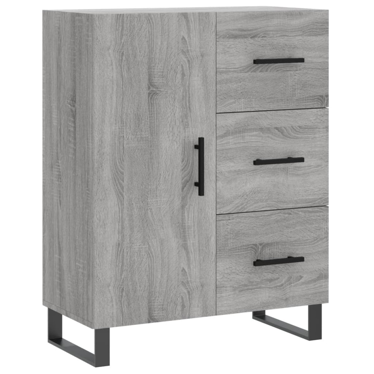 vidaXL Ντουλάπι Γκρι Sonoma 69,5 x 34 x 180 εκ. Επεξεργασμένο Ξύλο