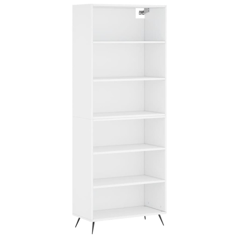 vidaXL Ντουλάπι Λευκό 69,5x32,5x180 εκ. Επεξεργασμένο Ξύλο