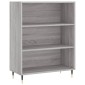 vidaXL Ντουλάπι Sonoma Γκρι 69,5x32,5x180 εκ. Επεξεργασμένο Ξύλο
