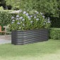 vidaXL Ζαρντινιέρα Ανθρακί 224x80x68 εκ Ατσάλι με Ηλεκτρ. Βαφή Πούδρας