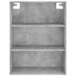 vidaXL Ντουλάπι Γκρι Σκυροδέματος 69,5x32,5x180 εκ. Επεξεργασμένο Ξύλο