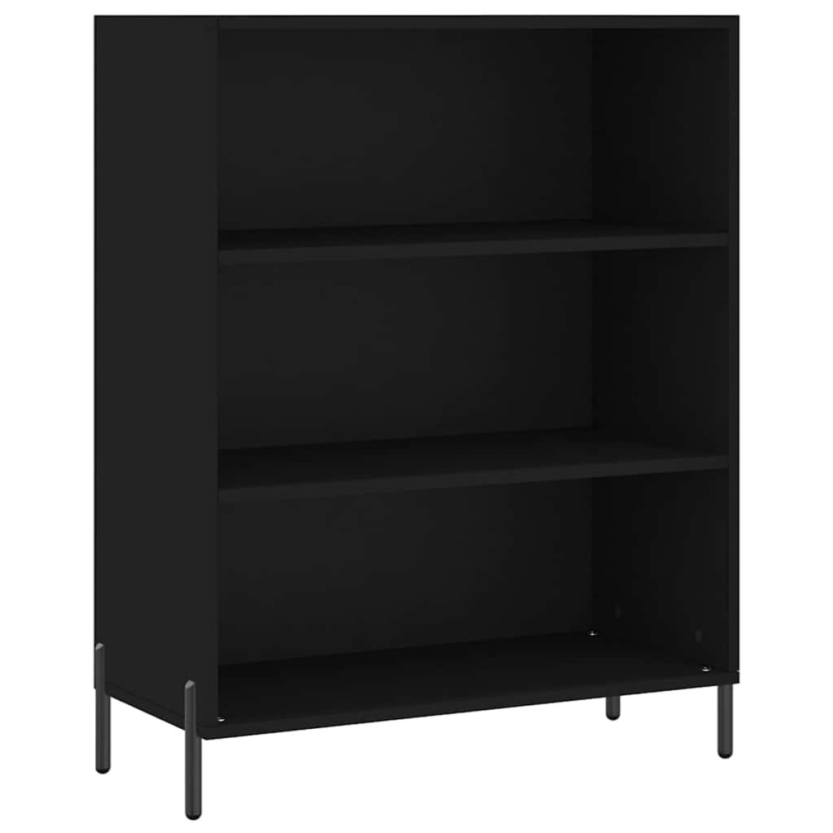 vidaXL Ντουλάπι Μαύρο 69,5x32,5x180 εκ. Επεξεργασμένο Ξύλο