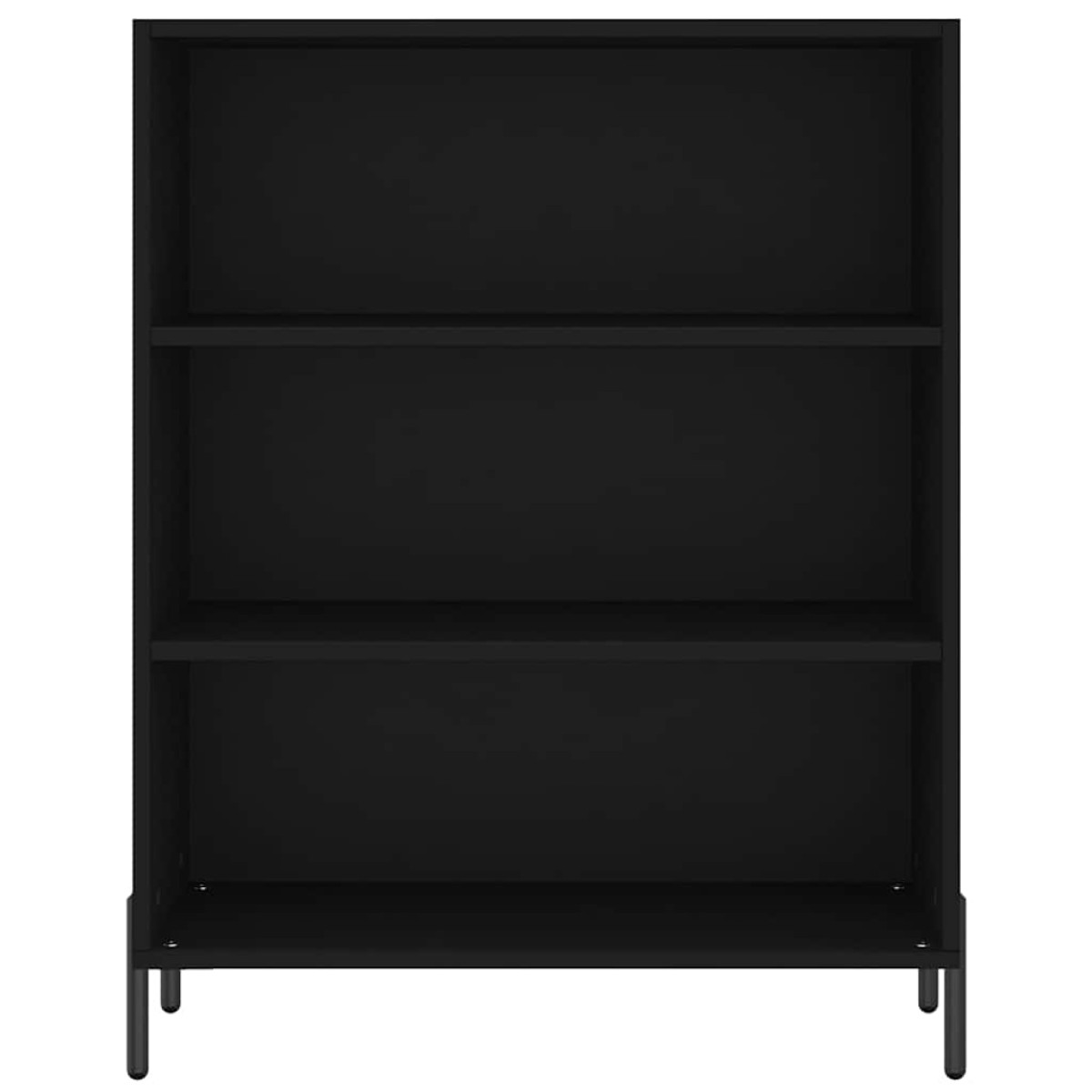 vidaXL Ντουλάπι Μαύρο 69,5x32,5x180 εκ. Επεξεργασμένο Ξύλο