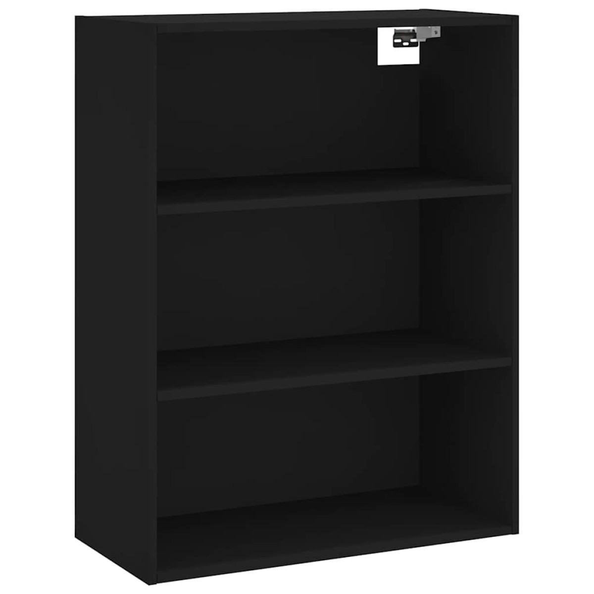 vidaXL Ντουλάπι Μαύρο 69,5x32,5x180 εκ. Επεξεργασμένο Ξύλο