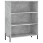 vidaXL Ντουλάπι Γκρι Σκυροδέματος 69,5x32,5x180 εκ. Επεξεργασμένο Ξύλο