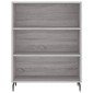 vidaXL Ντουλάπι Sonoma Γκρι 69,5x32,5x180 εκ. Επεξεργασμένο Ξύλο