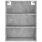vidaXL Ντουλάπι Γκρι Σκυροδέματος 69,5x32,5x180 εκ. Επεξεργασμένο Ξύλο