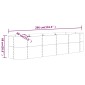 vidaXL Ζαρντινιέρα Ανθρακί 296x80x68 εκ Ατσάλι με Ηλεκτρ. Βαφή Πούδρας