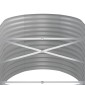 vidaXL Ζαρντινιέρα Ασημί 368x80x68 εκ. Ατσάλι με Ηλεκτρ. Βαφή Πούδρας