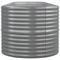 vidaXL Ζαρντινιέρα Γκρι 440x80x68 εκ. Ατσάλι με Ηλεκτρ. Βαφή Πούδρας