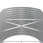 vidaXL Ζαρντινιέρα Γκρι 440x80x68 εκ. Ατσάλι με Ηλεκτρ. Βαφή Πούδρας