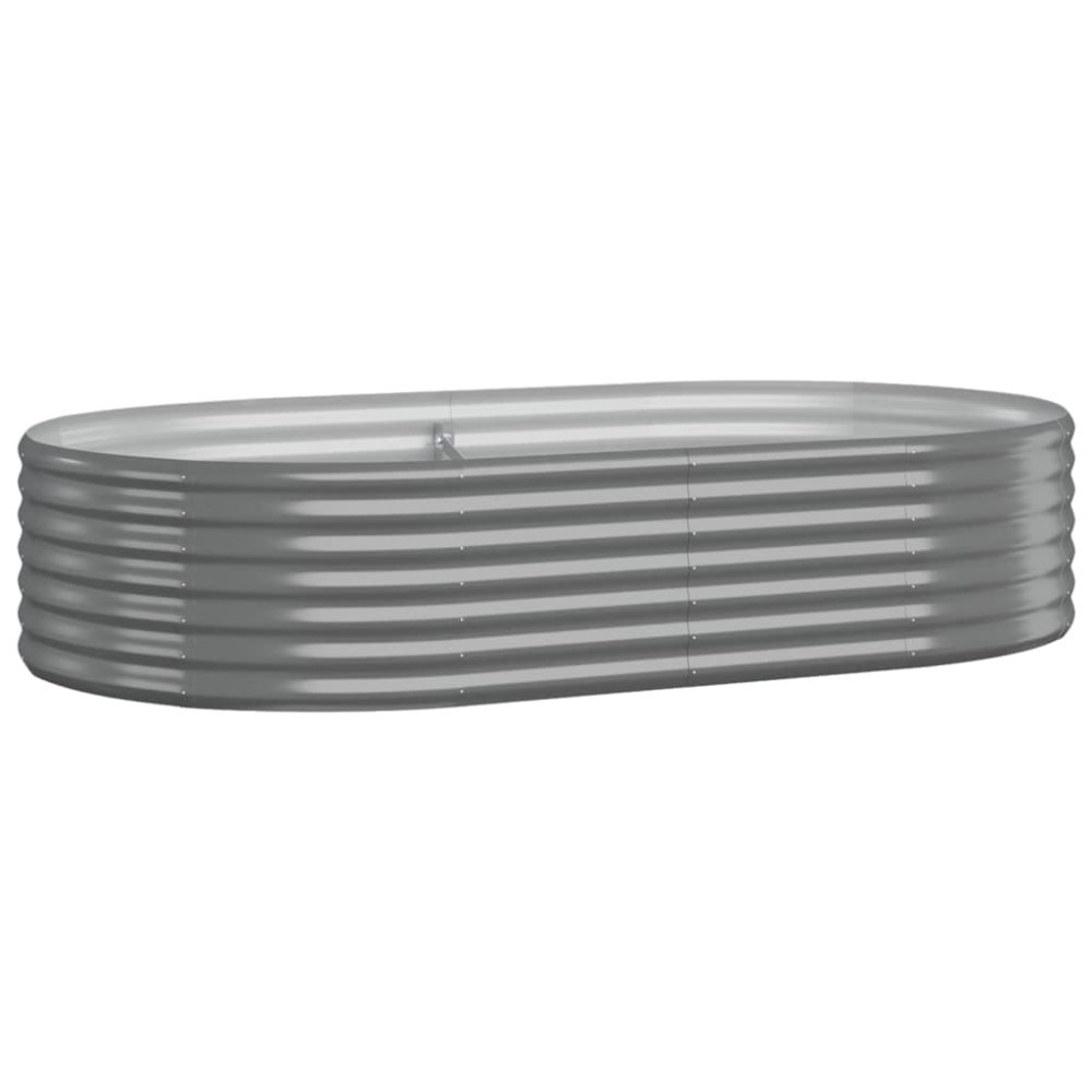 vidaXL Ζαρντινιέρα Γκρι 175x100x36 εκ. Γαλβανισμένος χάλυβας