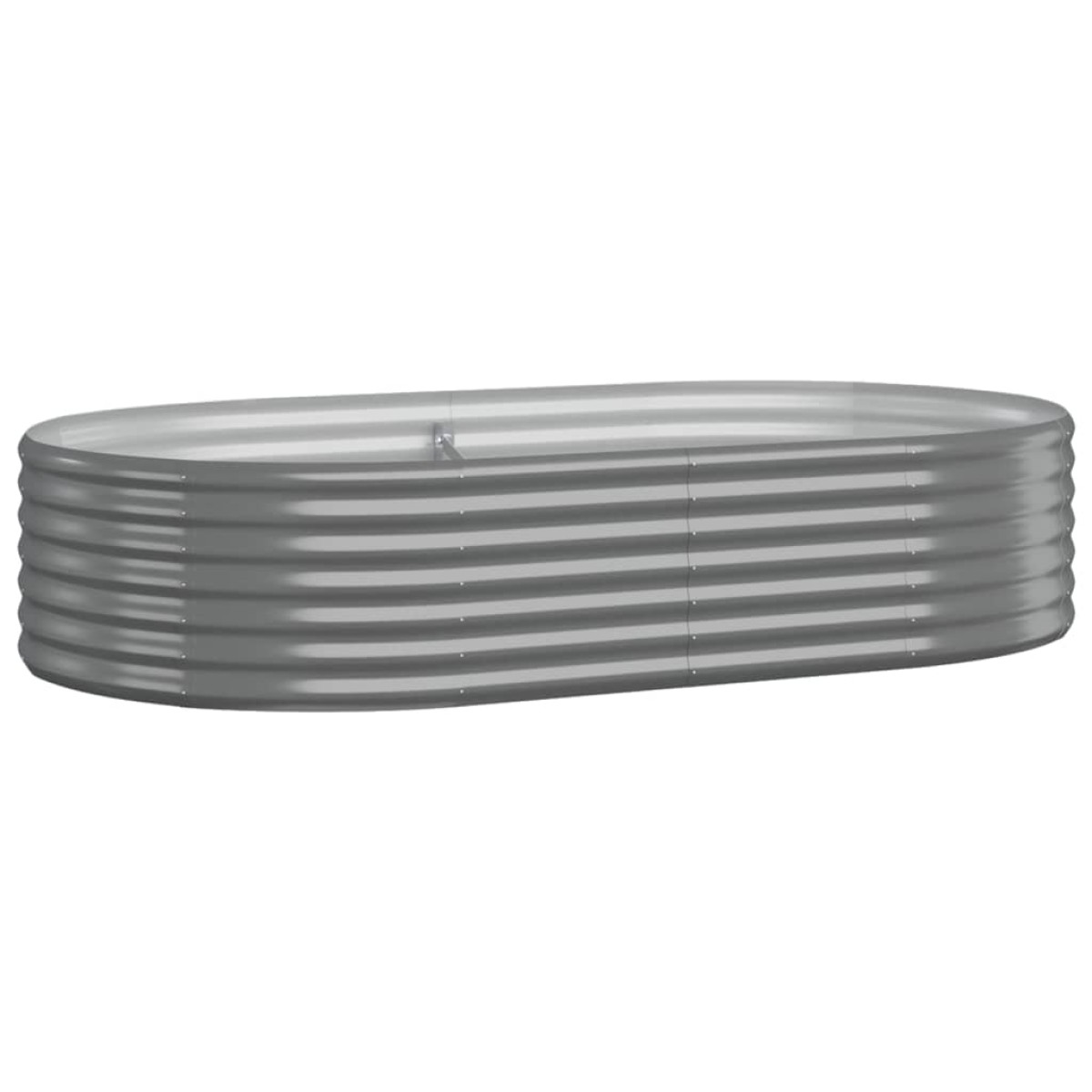vidaXL Ζαρντινιέρα Γκρι 175x100x36 εκ. Ατσάλι με Ηλεκτρ. Βαφή Πούδρας