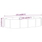 vidaXL Ζαρντινιέρα Γκρι 175x100x36 εκ. Ατσάλι με Ηλεκτρ. Βαφή Πούδρας