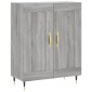 vidaXL Ντουλάπι Γκρι Sonoma 69,5 x 34 x 180 εκ. Επεξεργασμένο Ξύλο