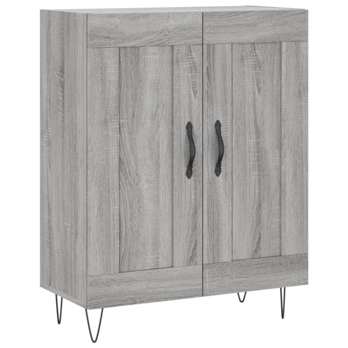 vidaXL Ντουλάπι Γκρι Sonoma 69,5 x 34 x 180 εκ. Επεξεργασμένο Ξύλο