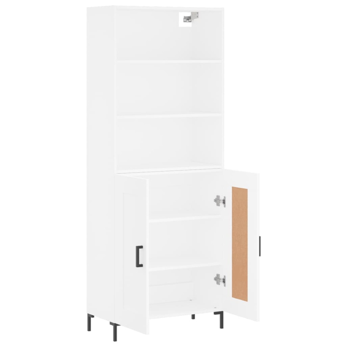 vidaXL Ντουλάπι Λευκό 69,5x34x180 εκ. από Επεξεργασμένο Ξύλο