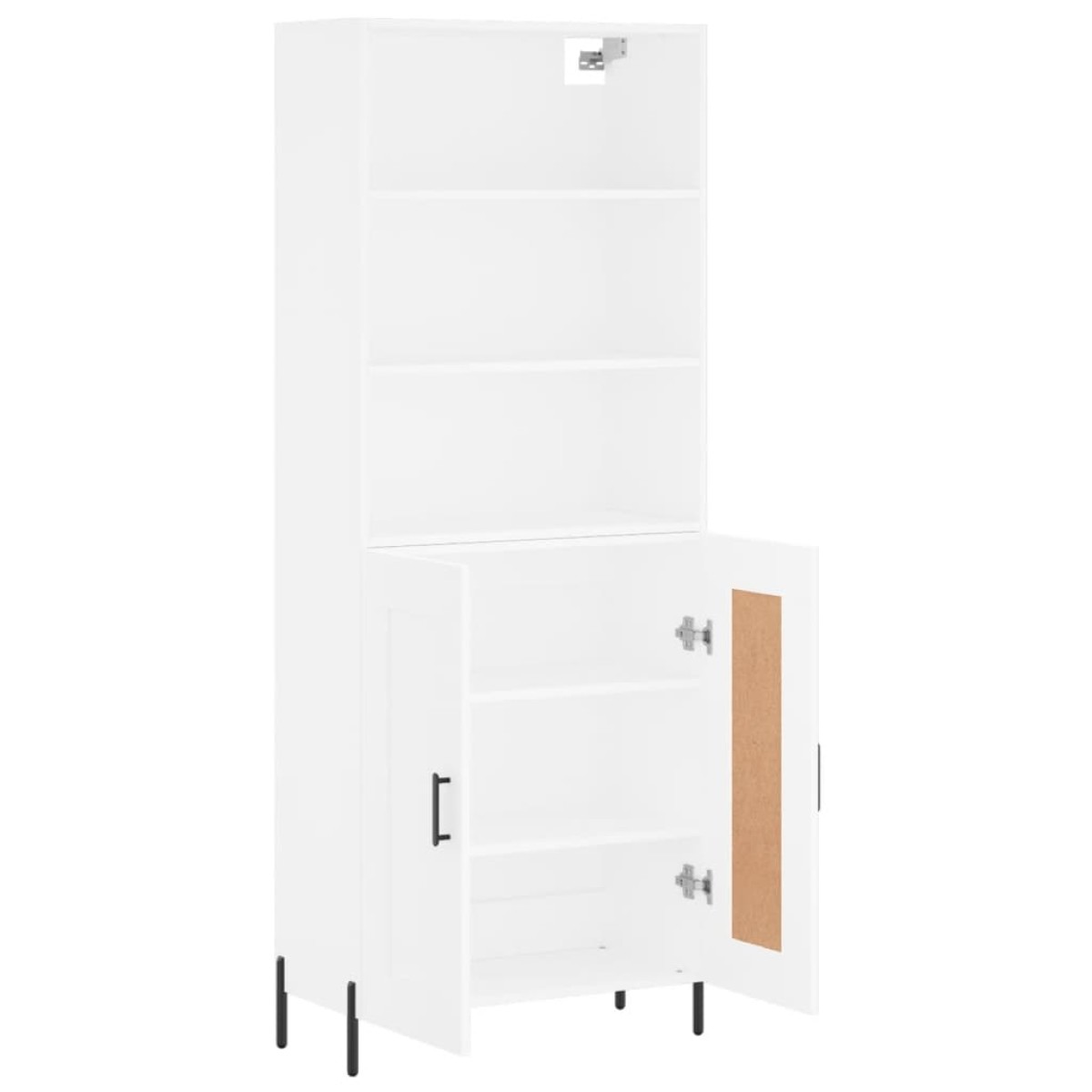 vidaXL Ντουλάπι Λευκό 69,5x34x180 εκ. από Επεξεργασμένο Ξύλο