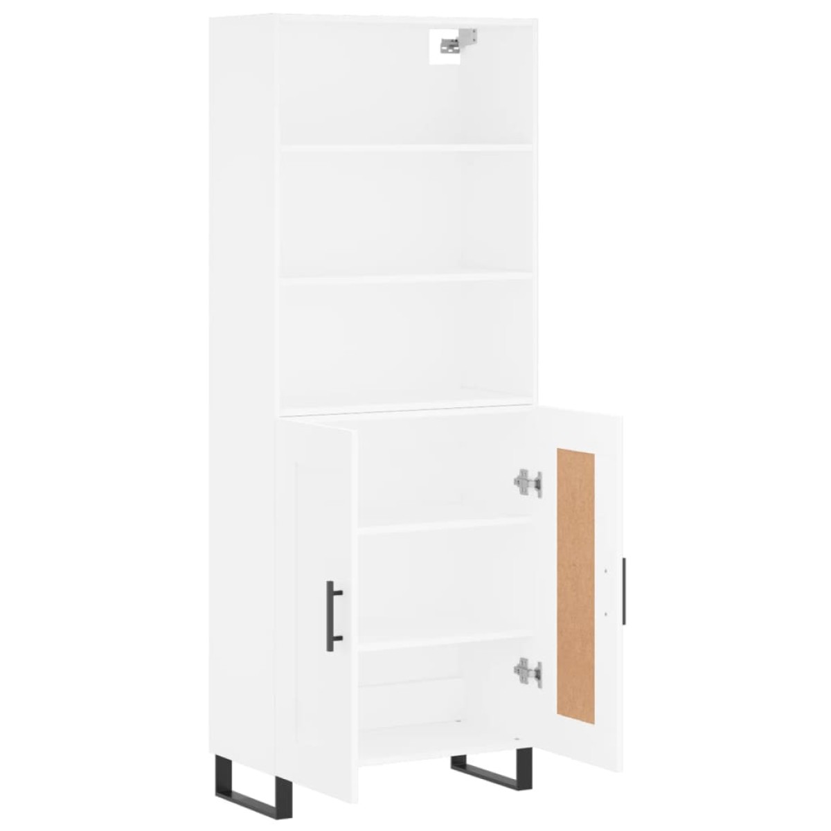 vidaXL Ντουλάπι Λευκό 69,5x34x180 εκ. από Επεξεργασμένο Ξύλο