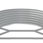 vidaXL Ζαρντινιέρα Γκρι 322x100x36 εκ. Ατσάλι με Ηλεκτρ. Βαφή Πούδρας