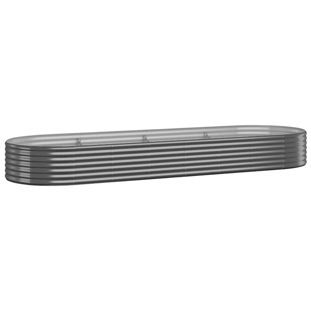 vidaXL Ζαρντινιέρα Ανθρακί 322x100x36εκ Γαλβανισμένος χάλυβας
