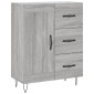 vidaXL Ντουλάπι Γκρι Sonoma 69,5 x 34 x 180 εκ. Επεξεργασμένο Ξύλο