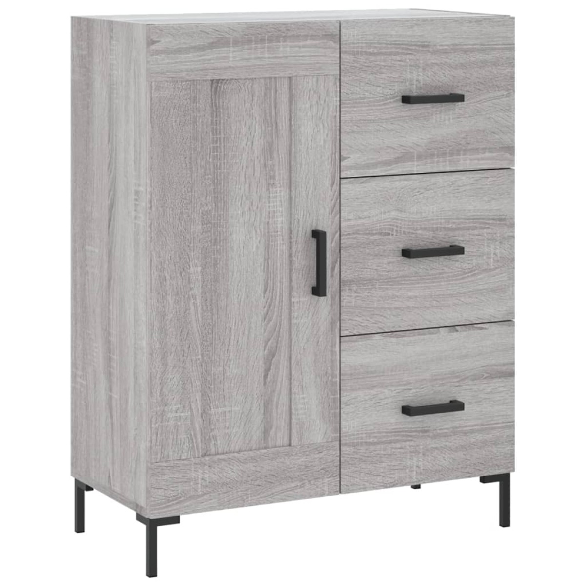 vidaXL Ντουλάπι Γκρι Sonoma 69,5 x 34 x 180 εκ. Επεξεργασμένο Ξύλο