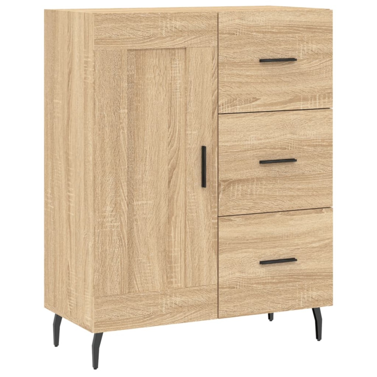 vidaXL Ντουλάπι Sonoma δρυς 69,5 x 34 x 180 εκ. από Επεξεργασμένο Ξύλο