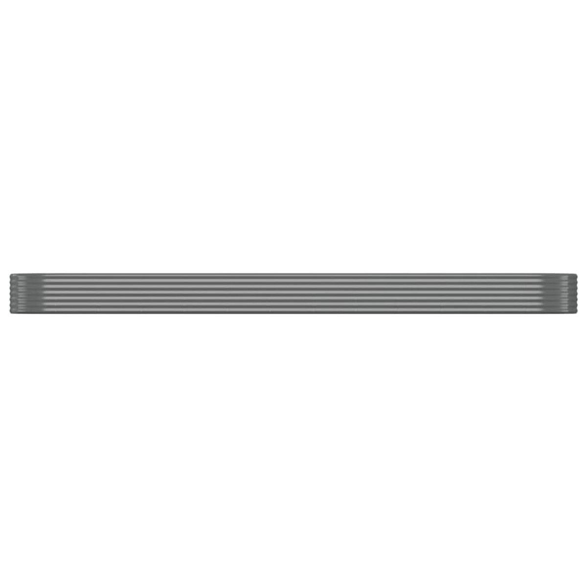 vidaXL Ζαρντινιέρα Γκρι 507x100x36 εκ. Ατσάλι με Ηλεκτρ. Βαφή Πούδρας
