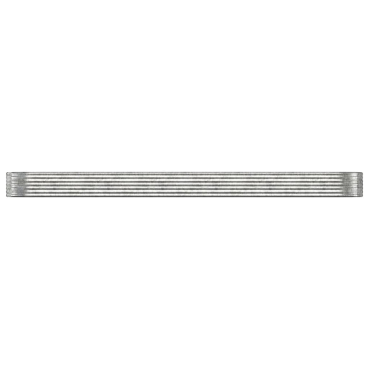vidaXL Ζαρντινιέρα Ασημί 507x100x36 εκ. Ατσάλι με Ηλεκτρ. Βαφή Πούδρας