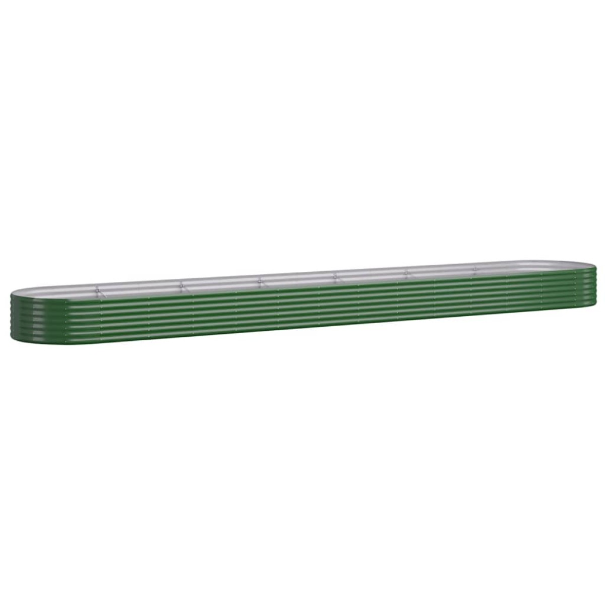 vidaXL Ζαρντινιέρα Πράσινη 544x100x36 εκ. Ατσάλι Ηλεκτρ. Βαφή Πούδρας