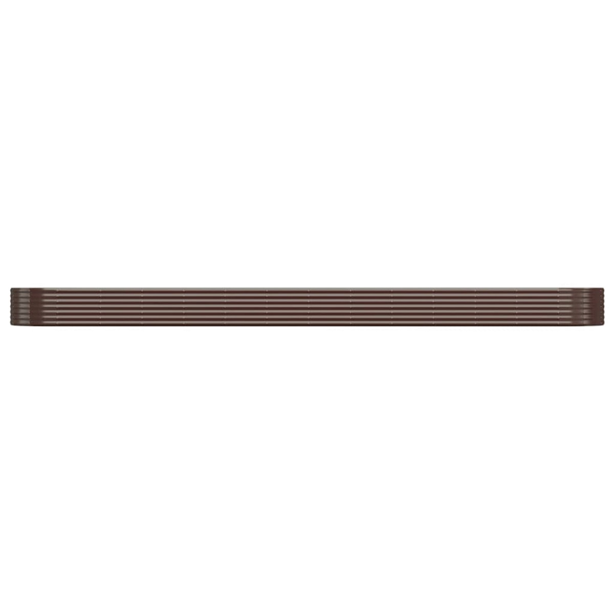 vidaXL Ζαρντινιέρα Καφέ 544x100x36 εκ. Ατσάλι με Ηλεκτρ. Βαφή Πούδρας