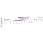 vidaXL Ζαρντινιέρα Καφέ 544x100x36 εκ. Ατσάλι με Ηλεκτρ. Βαφή Πούδρας
