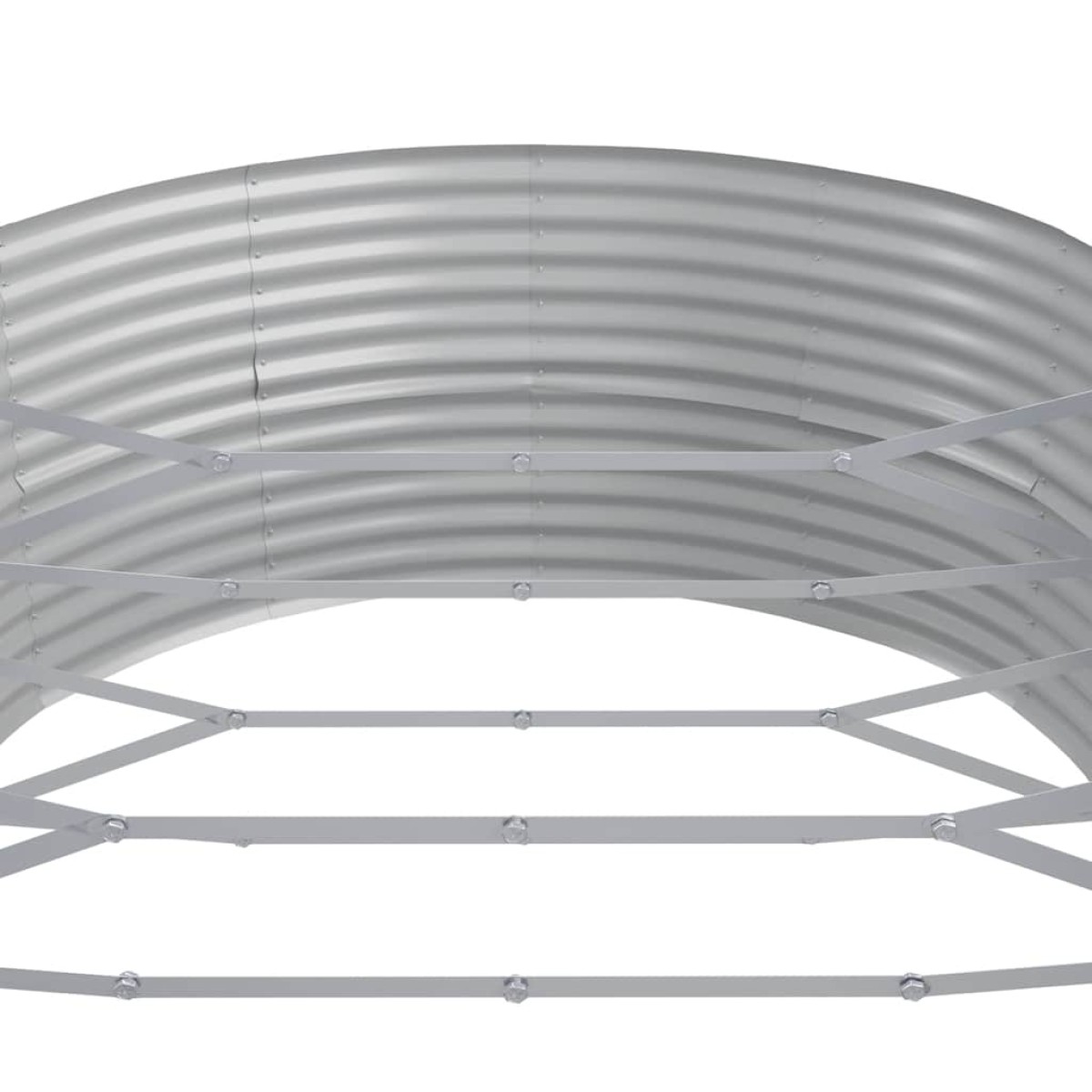 vidaXL Ζαρντινιέρα Ανθρακί 544x100x36εκ Ατσάλι με Ηλεκτρ. Βαφή Πούδρας