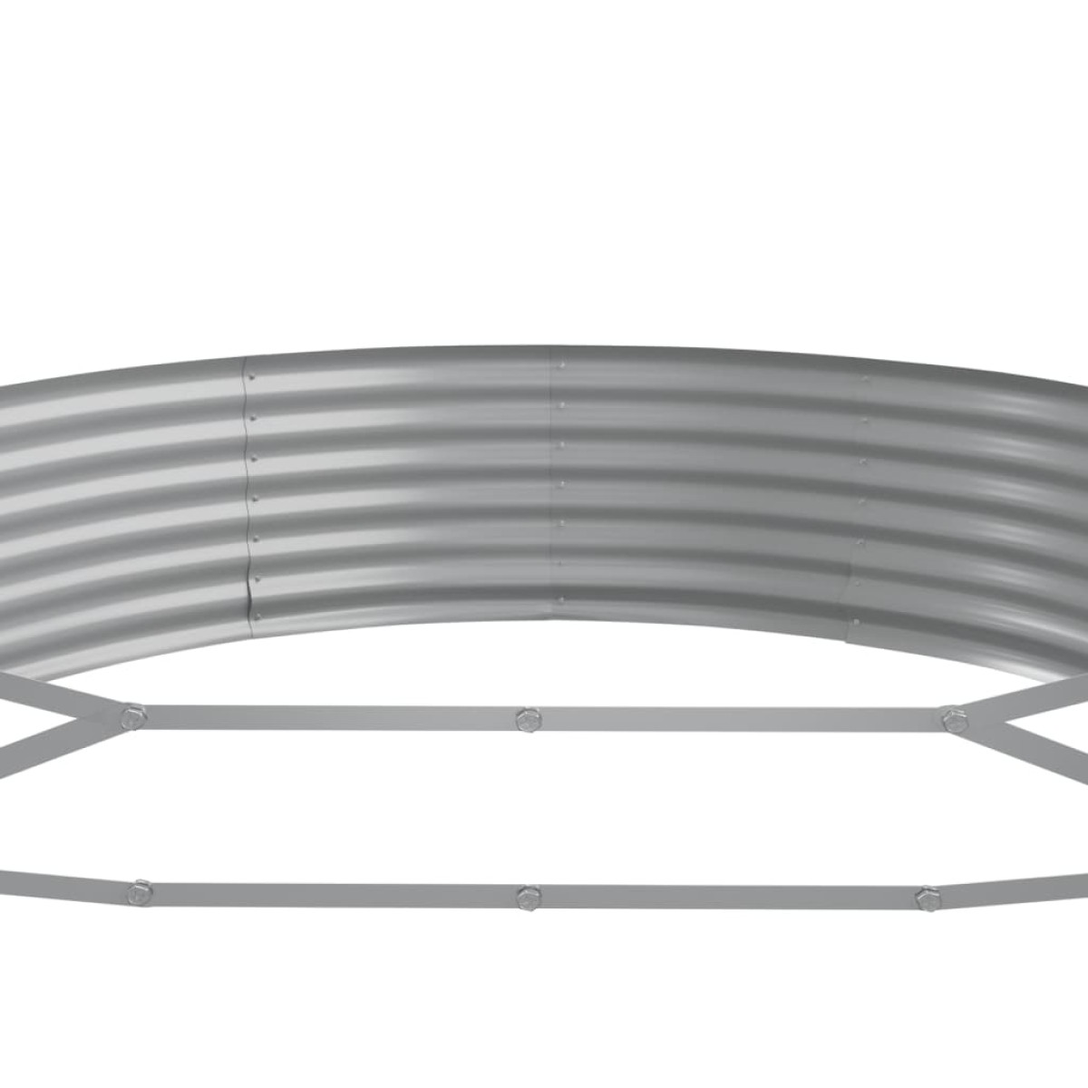 vidaXL Ζαρντινιέρα Πράσινο 296x140x36εκ. Ατσάλι με Ηλεκτρ.Βαφή Πούδρας