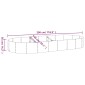 vidaXL Ζαρντινιέρα Πράσινο 296x140x36εκ. Ατσάλι με Ηλεκτρ.Βαφή Πούδρας