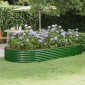 vidaXL Ζαρντινιέρα Πράσινο 296x140x36εκ. Ατσάλι με Ηλεκτρ.Βαφή Πούδρας