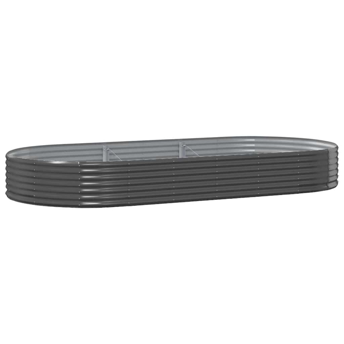 vidaXL Ζαρντινιέρα Ανθρακί 296x140x36εκ Ατσάλι με Ηλεκτρ. Βαφή Πούδρας
