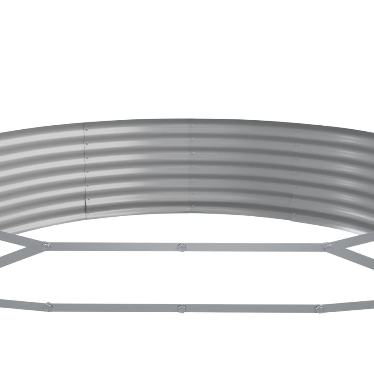 vidaXL Ζαρντινιέρα Καφέ 523x140x36 εκ. Ατσάλι με Ηλεκτρ. Βαφή Πούδρας