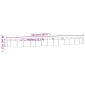 vidaXL Ζαρντινιέρα Καφέ 523x140x36 εκ. Ατσάλι με Ηλεκτρ. Βαφή Πούδρας