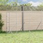 vidaXL Κλουβί Σκύλου Εξωτερ. Χώρου Ασημί 4x12x2 μ. από Γαλβαν. Ατσάλι