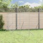 vidaXL Κλουβί Σκύλου Εξωτερ. Χώρου Ασημί 6x10x2 μ. από Γαλβαν. Ατσάλι