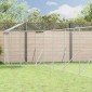 vidaXL Κλουβί Σκύλου Εξ. Χώρου με Οροφή Ασημί 12x12x2,5 μ Γαλβ. Ατσάλι