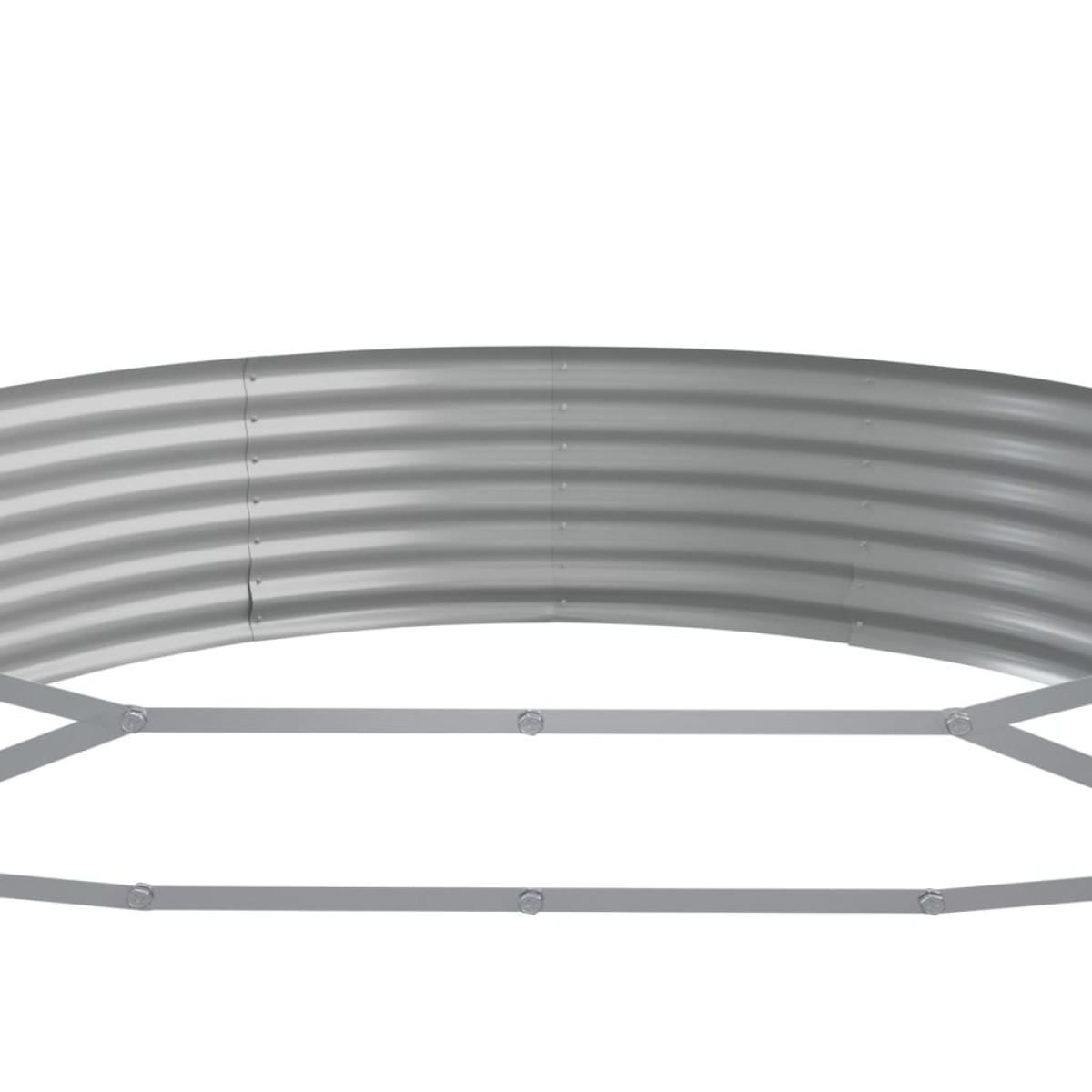 vidaXL Ζαρντινιέρα Καφέ 600x140x36 εκ. Ατσάλι με Ηλεκτρ. Βαφή Πούδρας