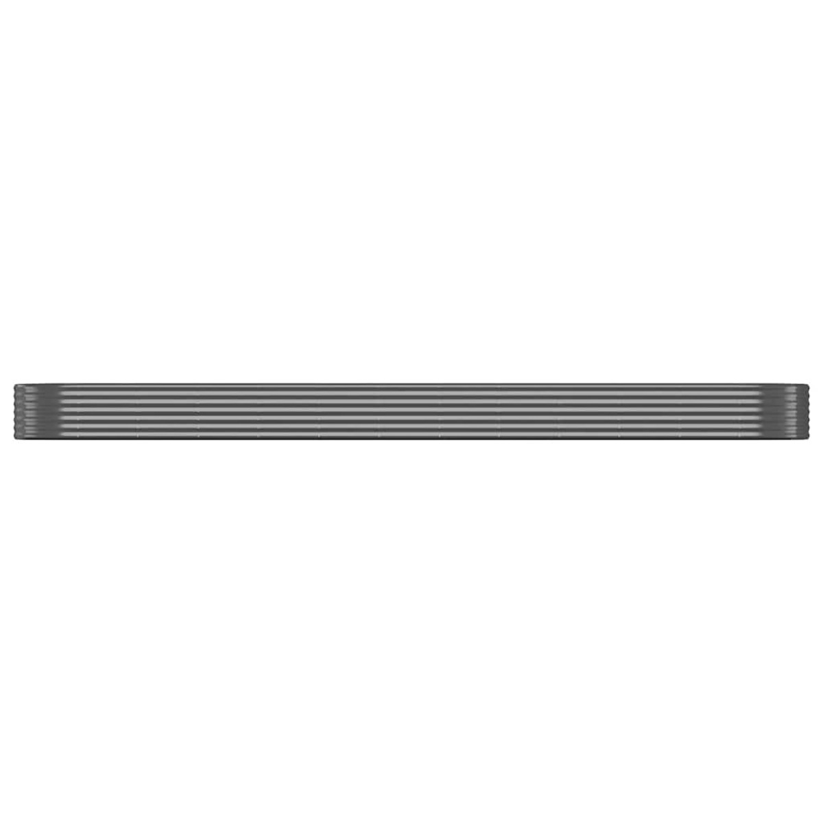 vidaXL Ζαρντινιέρα Ανθρακί 600x140x36εκ Ατσάλι με Ηλεκτρ. Βαφή Πούδρας
