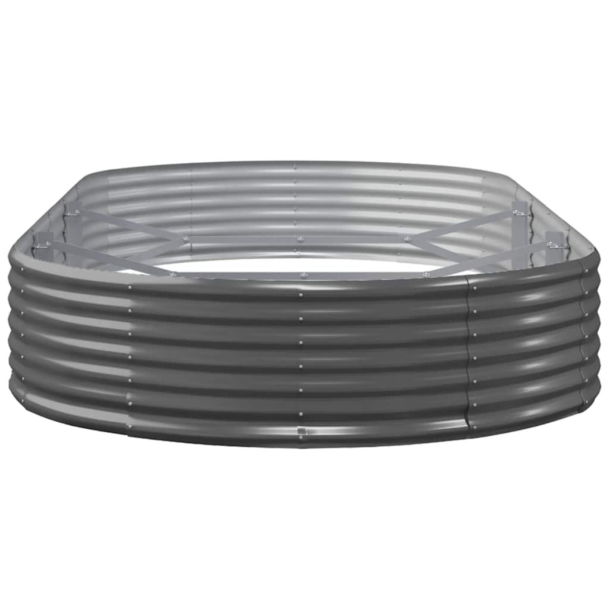 vidaXL Ζαρντινιέρα Ανθρακί 600x140x36εκ Ατσάλι με Ηλεκτρ. Βαφή Πούδρας